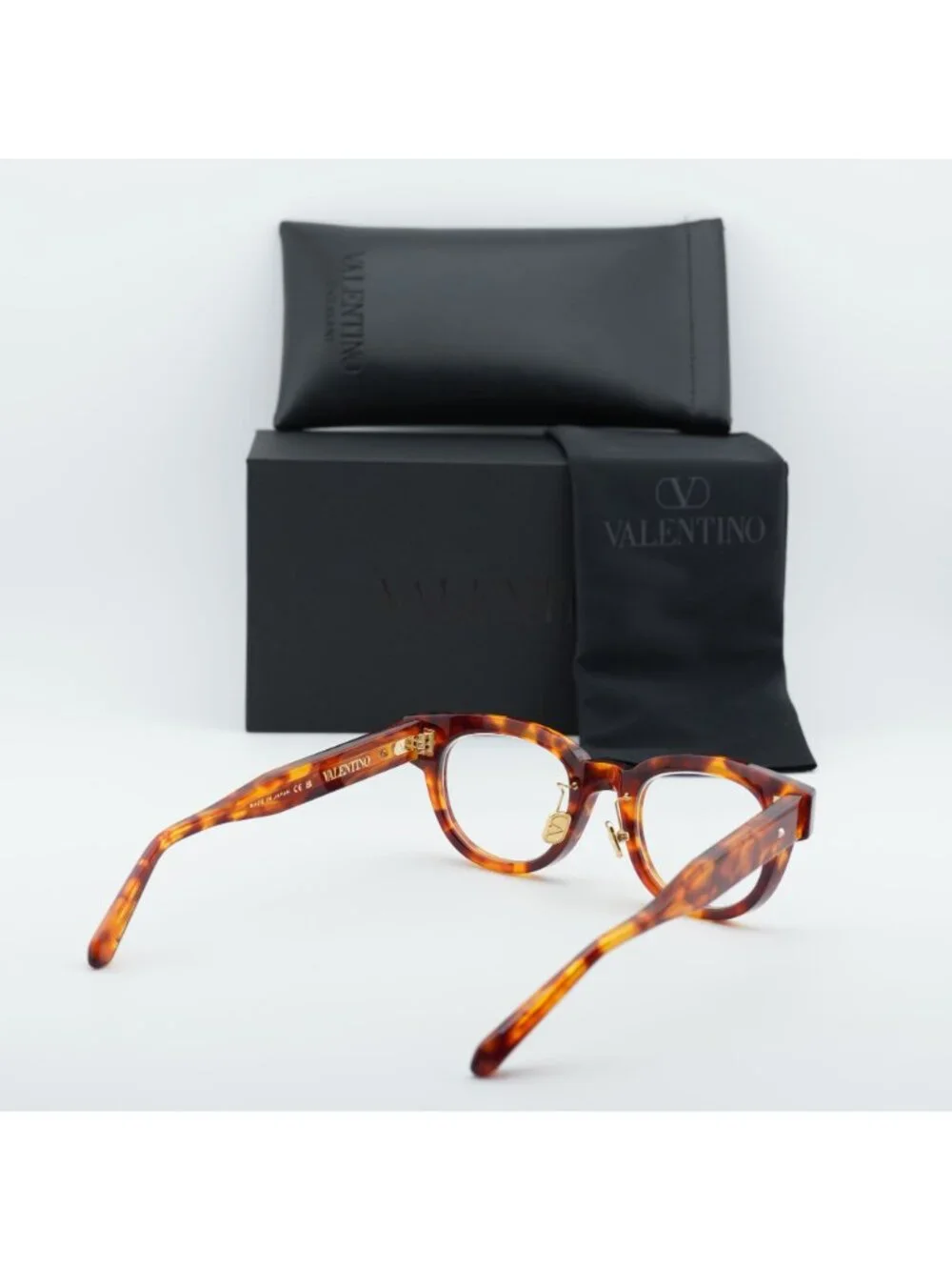 Valentino V-ESSENTIAL-V VLX-163B-AF Eyeglasses Havana 48mm Square Frame